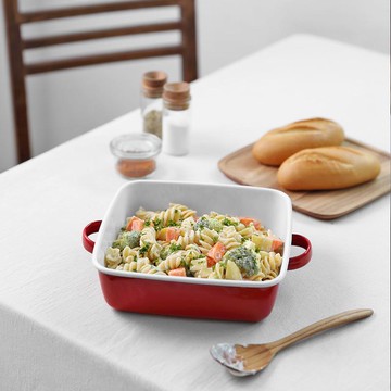 琺瑯木蓋正方烤盤(共四色可選) 海軍藍