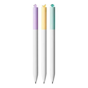 KaCO FIRST PLANET 星月行星 0.5mm 旋轉圓珠筆  黑色  1組