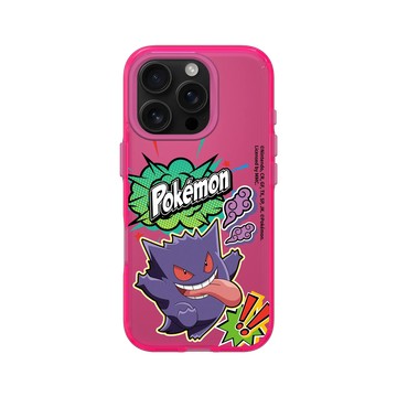 iPhone 16 Pro Clear 粉漾桃 - 寶可夢 Pokemon - 戰鬥吧！耿鬼
