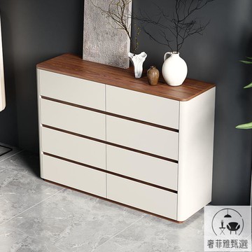 斗櫃 現貨免運 新款輕奢斗櫃臥室一體多功能床頭櫃床尾收納櫃客廳抽屜式收納PDD-113快速出貨