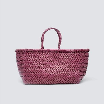 Dragon Diffusion 8811 TRIPLE JUMP 皮革編織包 / S / PLUM