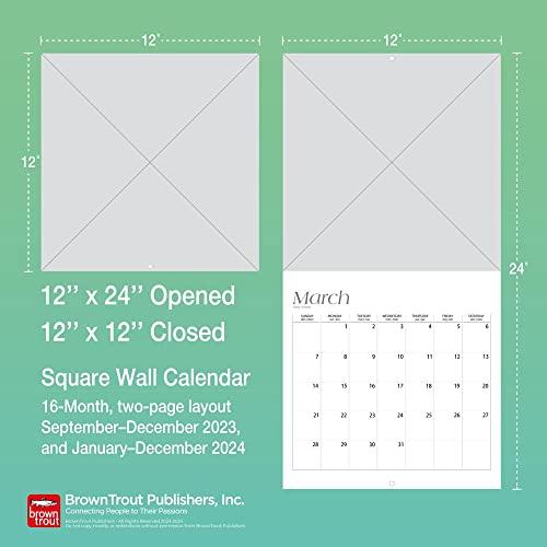 2024年 シーズー カレンダー ブラウントラウト 30.5 x 61 cm (Shih Tzu Square Calendar)