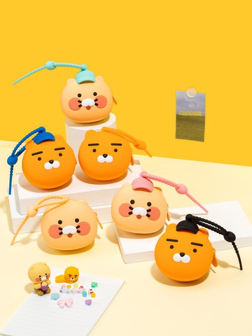 Kakao Friends Ddongle Face-Shaped Silicone Earphone Tech Accessory