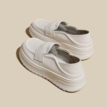 🔥台灣出貨🔥護士鞋女軟底不纍腳防滑透氣鞋子兩穿厚底小白一腳蹬單鞋老爹鞋