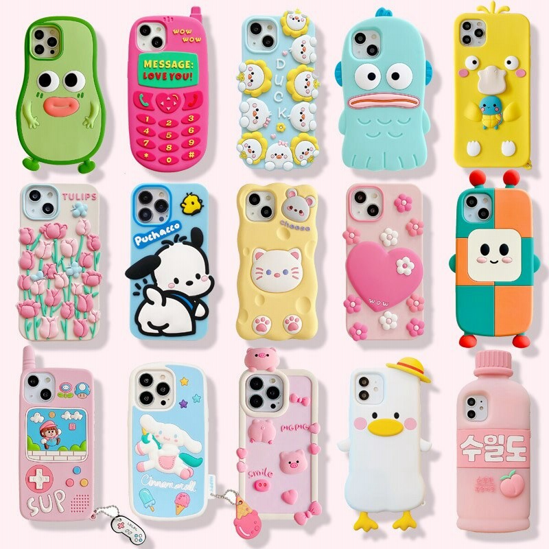 iphone ケース アニメ立体 スマホケース 可愛い iphone13 ケース 