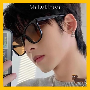 台灣現貨 偏光墨鏡 太陽眼鏡 抗UV400 百搭質感微方框 SGS認證 情侶款 綠色 橘色鏡片