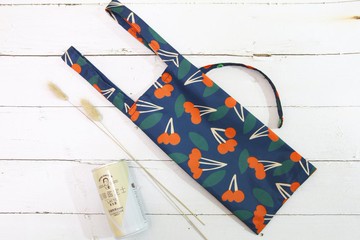 【Gi LAI】環保飲料/食物提袋 -深藍櫻桃