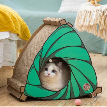 貓抓板耐磨不掉屑特大號貓抓板一體貓窩貓爪板貓板抓立式貓抓窩【林之舍】