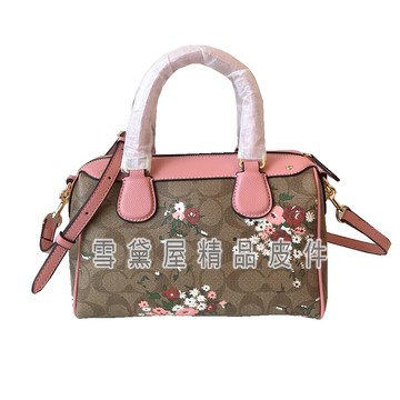 雪黛屋~coach 波士頓包小容量附長背帶國際正版保證進口防水防刮皮革品證購證塵套提袋等候10-15