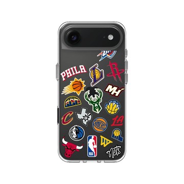 iPhone Air Clear Case（相機按鈕） 透明 - NBA - Mix Logos