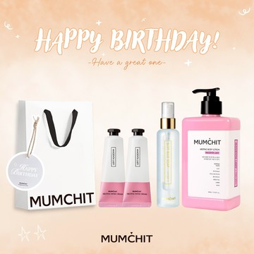 快速出貨【MUMĆHIT】雙子座生日快樂 ! 香氛護手霜2入+身體髮香噴霧+香氛身體乳液+提袋+香氛小卡『LINE 禮物獨家』