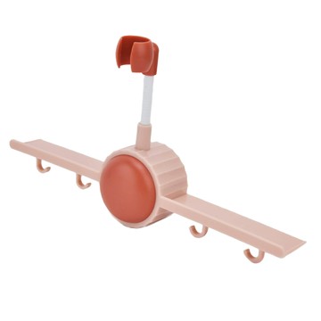 免打孔360度花灑支架掛鉤 簡易安裝 360度調節 強承重力 防水設計  9.5 x 7cm  1個  粉色、綠色