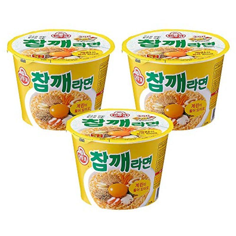 オットギ ごまラーメン(カップラーメン) 3個入   チャムケラーメン   韓国食品   韓国ラーメン (海外直送)