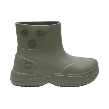 韓國限定 OTZ x UMU BIDDLE PLATFORM RAIN BOOTS 厚底短筒雨靴 抹茶綠KHAKI