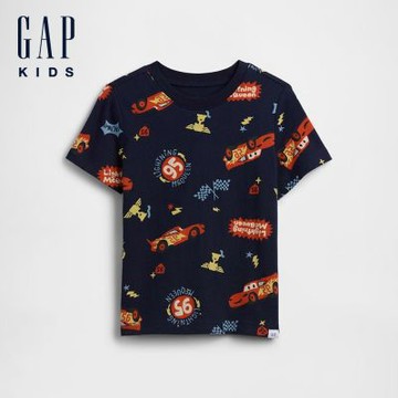 【GAP】babyGap × Disney迪士尼汽車總動員圖案T恤-制服深藍(870272)