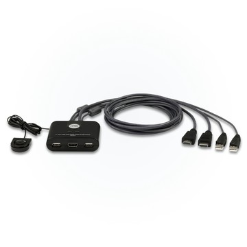 ATEN 2-Port USB FHD HDMI 帶線式KVM多電腦切換器(CS22HF)