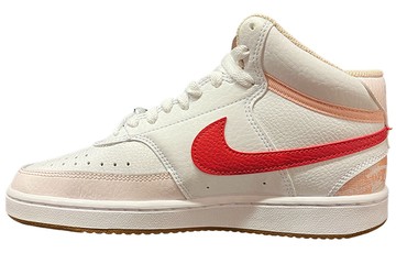 WMNS COURT VISION MID WHITE UNIVERSITY RED