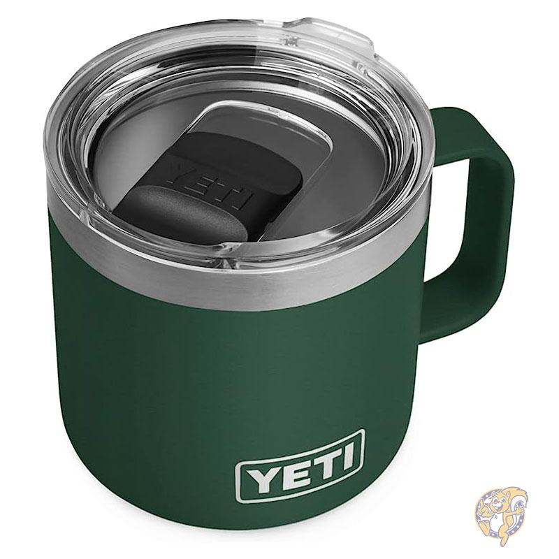 YETI イエティ  ランブラー  Rambler 14オンス トラベルマグ ステンレススチール ノースウッズグリーン