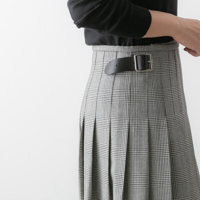 オニール・オブ・ダブリン WRAP SKIRT ウール タック ラップ