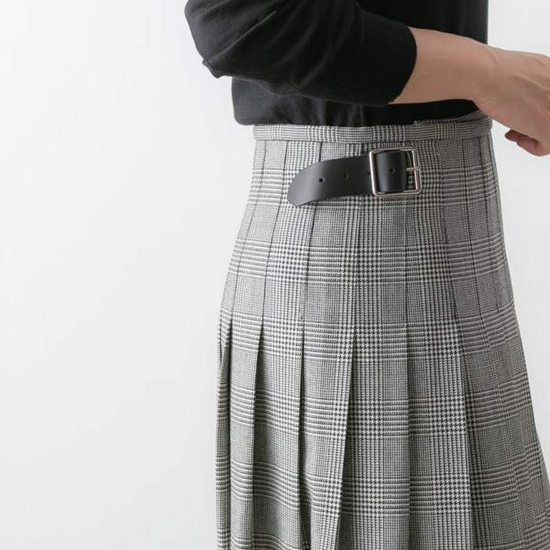 オニール・オブ・ダブリン WRAP SKIRT ウール タック ラップスカート ...