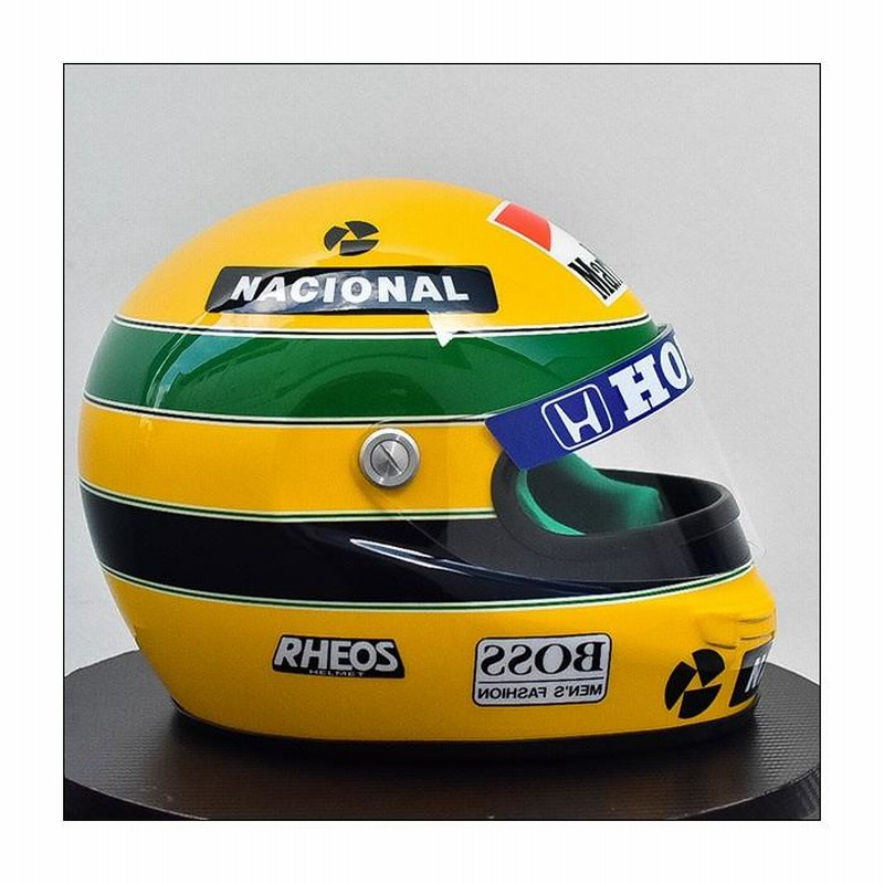 限定値下げアイルトン・セナモデル塗装 ジェットヘルメット 
