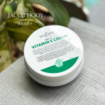 Jacob Hooy 雅歌布霍伊｜維E青春面霜140ml (歐洲柯夢波丹雜誌 評選第一抗皺霜 都市肌防禦屏障 一抹舒緩修護)