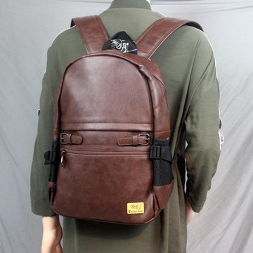 threebox日系潮流簡約雙肩包男士旅行電腦背包初中大學生書包男包