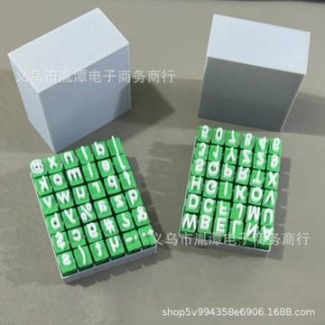 跨境 Alphabet clay seal 小字體粘土郵票貼大寫小寫字母粘土印章