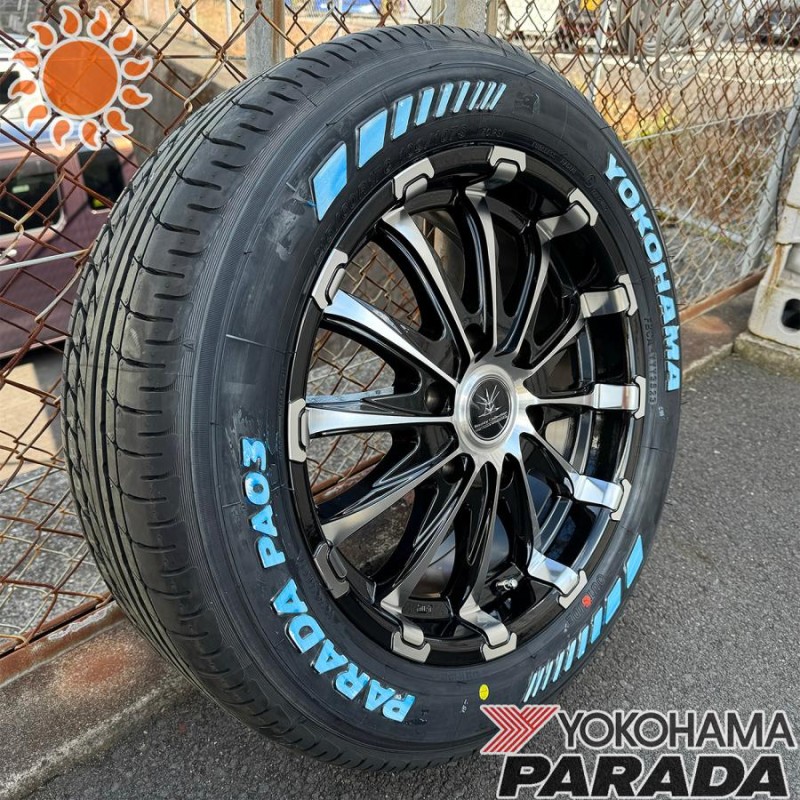 ヨコハマタイヤ 車検対応 200系ハイエース ヨコハマ パラダ PA03 215/60R17 新品タイヤホイールセット 17インチ BD12