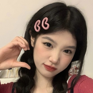 ✨桃園出貨✨可愛甜美粉色愛心髮夾女簡約百搭側邊劉海碎髮夾子網紅髮卡頭飾潮