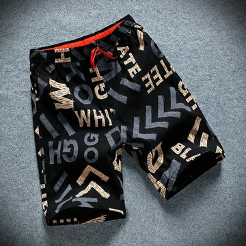 夏季男士休閑運動短褲韓版潮牌潮流薄款寬松五分褲中褲子直筒外穿