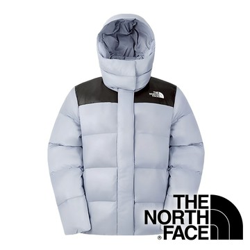 【THE NORTH FACE 美國】女羽絨連帽外套-FP700『淺藍/黑』NF0A8ED5