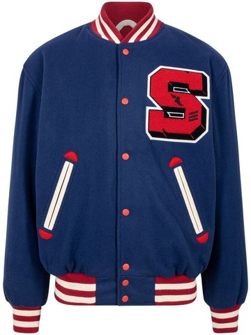 STADIUM GOODS® - Home Team "Navy" wool varsity jacket - unisex - Wool - M - Blue