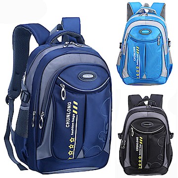 DF 童趣館 - 尼龍防潑水減負雙肩後背兒童書包-共3色