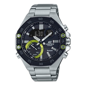 CASIO卡西歐EDIFICE ECB-10DB-1A加入日誌計時與時區自動調整，無時無刻掌握精準時刻48.5mm｜樂天全館特惠中★指定刷卡回饋10%