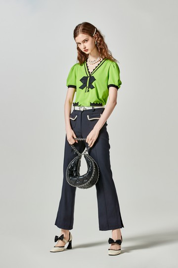 宇宙太空藍喇叭褲