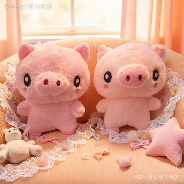 🐷免運🐷 豬豬花束 玩偶花束 畢業季禮物 可愛小豬情侶款毛絨玩具公仔創意玩偶七夕節娃娃送女朋友生日禮物 0YBY