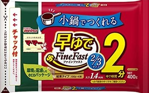 マ・マー 早ゆでスパゲティ FINE FAST 3サイズ 1.4MM チャック付 結束タイプ 400G ×6個