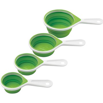 chef'n cf-0260 伸縮量杯組 102-018-011 19.5 x 10.3 x 6.3cm  綠色  1組