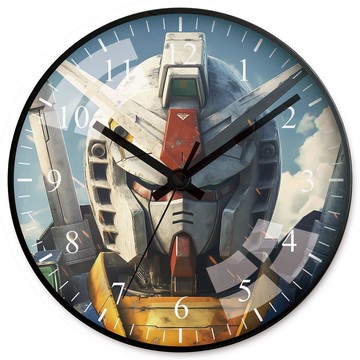 超低價✨機動戰士鋼彈周邊 馬克杯鑰匙圈T恤 RX-78-2 初代元祖 攻擊自由 電波機甲高級家用掛鐘客廳石英鐘錶臥室時鐘