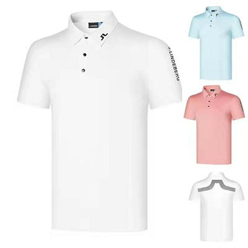 J.LINDERBERG 高爾夫短袖t恤男薄款夏季新款休閒運動男裝上衣GOLF服裝快乾舒適緊身