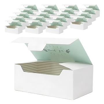 感謝盒 17 x 9.5 x 6.5cm 禮品包裝盒  白色條紋  20個