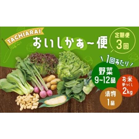 ふるさと納税 「TACHIARAI」おいしかぁ〜便 (夢つくし2kg入) 野菜の詰め合わせ 9〜12品 福岡県大刀洗町