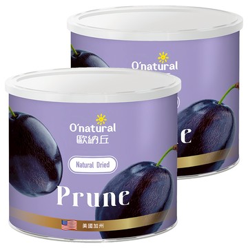 O'natural 歐納丘 天然去籽黑棗乾 美國加州產 無添加人工物 純素  210g  2罐