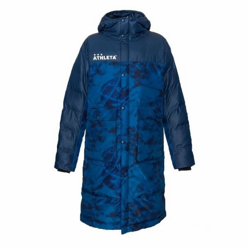 アスレタ ベンチコートM 美品★ ATHLETA／アスレタ 】ベンチコート ダウン 中綿 (M)