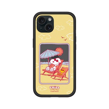 iPhone 15 Mod NX 黑 - 史努比 Snoopy - 曬太陽