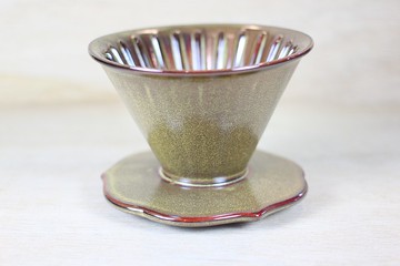 【送禮好物】50度角濾杯 自然釉咖啡濾杯 茶墨色 鶯歌燒