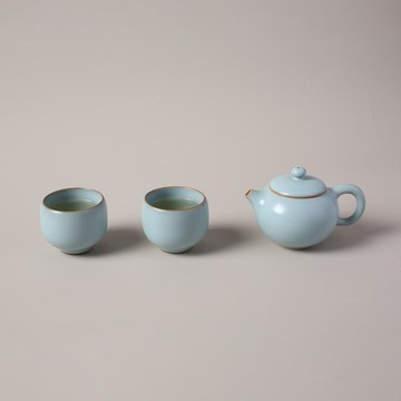 【茶具禮物】陸寶 汝窯 西施望月茶組 一壺兩杯