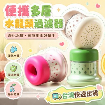 ⚡臺灣上新⚡優選⭐小清新水龍頭過濾器廚房通用防濺花灑延伸器可旋轉自來水節水濾水