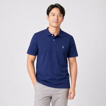 Polo Ralph Lauren RL 熱銷刺繡小馬短袖POLO衫-深藍色
